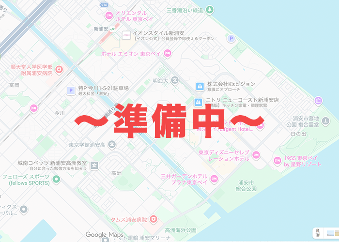 浦安ロボケアセンターのアクセスマップ